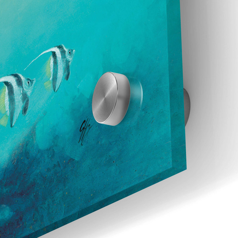Dovecove 'Sirens ?A Sea' By Durwood Coffey, Acrylic Glass Wall Art,, H 24 po x l 48 po x P 0,2 po