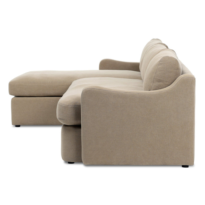 Aurelia 2-Piece Sectional, Left Hand Facing, Boatway Canvas Linen