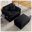 Canapé inclinable surdimensionné en chenille à 2 places avec repose-pieds mobile - salon modulaire doux pour le salon-47032309