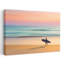 «Pastel Beach Surfer Dreamy Peaceful Serene Coastal», art mural-738868904