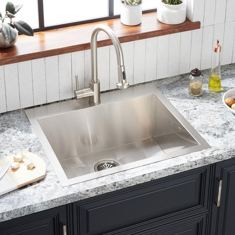 Sitka 25" Drop In Kitchen Sin, 1 Hole