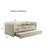 Transitional Style 1Pc Twin Size Daybed W/ Trundle Diamond Button Tufting Slim Track Arms Mattress Ready Primary Living Room-855998227