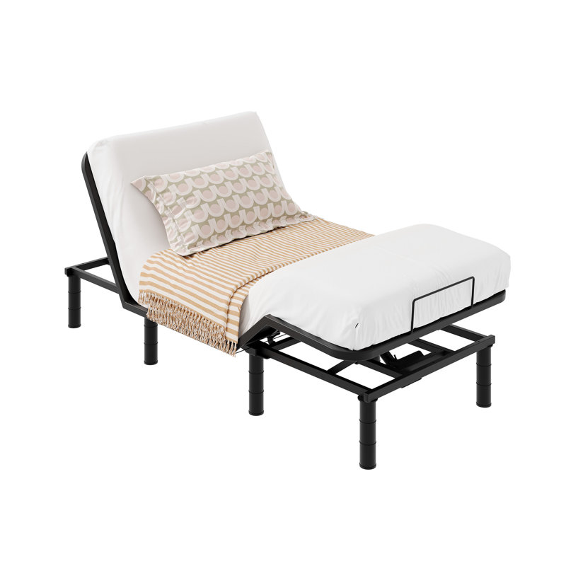 Boltz Adjustable Bed with Wired Remote and Quiet Durable Motor, Twin XL