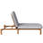 Adjustable Patio Chaise Lounges, Acacia Wood Modern Poolside Chair