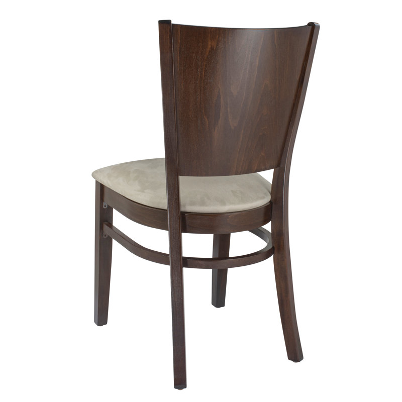 Calina 18'' H Upholstered Beech Side Chair, Walnut