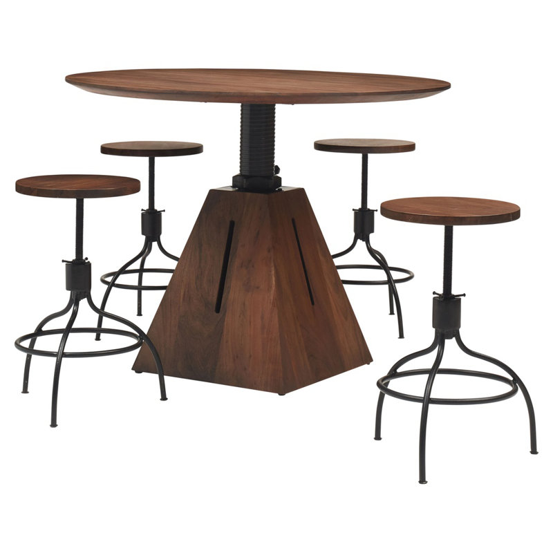 Revolve Adjustable Stool with Metal Frame