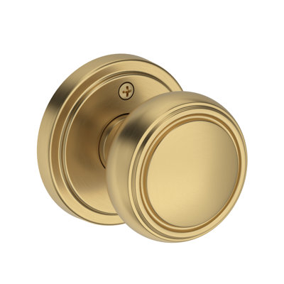 Bremerton Passage Knob with Stepped Round Rose in Polished Chrome