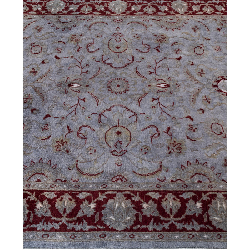 Overdyed One-of-a-Kind 4' 2" X 6' 4" Hand Knotted Area Rug
