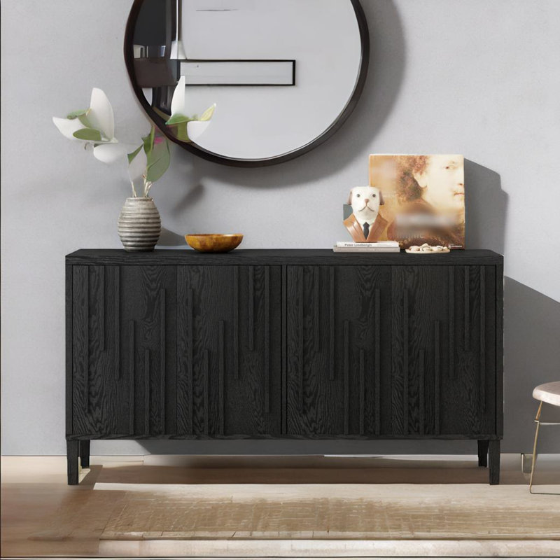 Buffet 4 portes, Noir