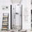 36"W Matte Black Aluminum Frame Bifold Shower Door