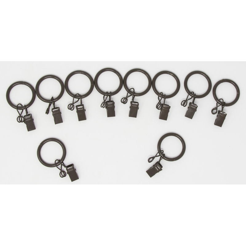 Mccann Metal Curtain Ring, Fit up to 3/4" Rod, Bronze