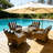 Fade Resistant Outdoor Chair Cushions Set Of 4, 19X19 Deep Seat Patio Cushions, 28D High Resilience Foam Replacement Patio Chair Cushions Set Of 4 With Removable Cover For Sofa, Adirondack Chair, Sectional,Blue Cabana Stripe-124950019-124950020