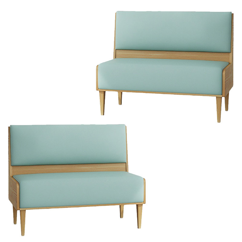 Banc rembourré en similicuir Light Luxury