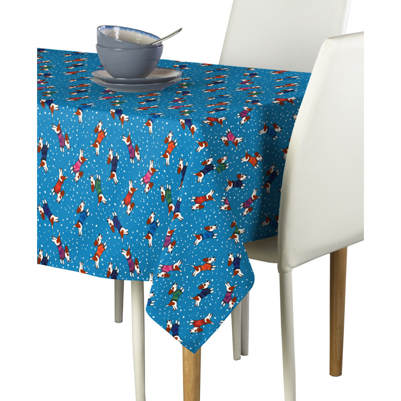 Ledford Geometric Tablecloth, 60" W x 120" L