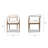 Jimmie Mixed Material Upholstered Dining Arm Chair