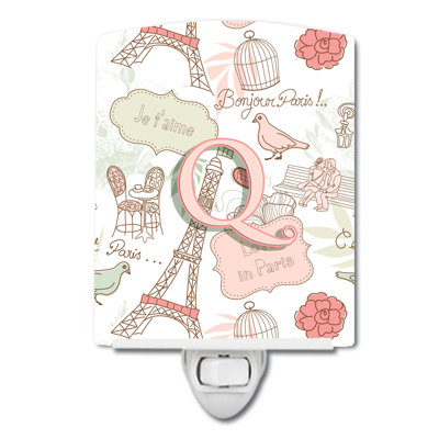 Love in Paris Ceramic Night Light