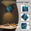  Lampe sur pied arc complexe or bleu méduse perlée tentacules haute lampe sur pied moderne abat-jour réglable en lin à 3 températures de couleur