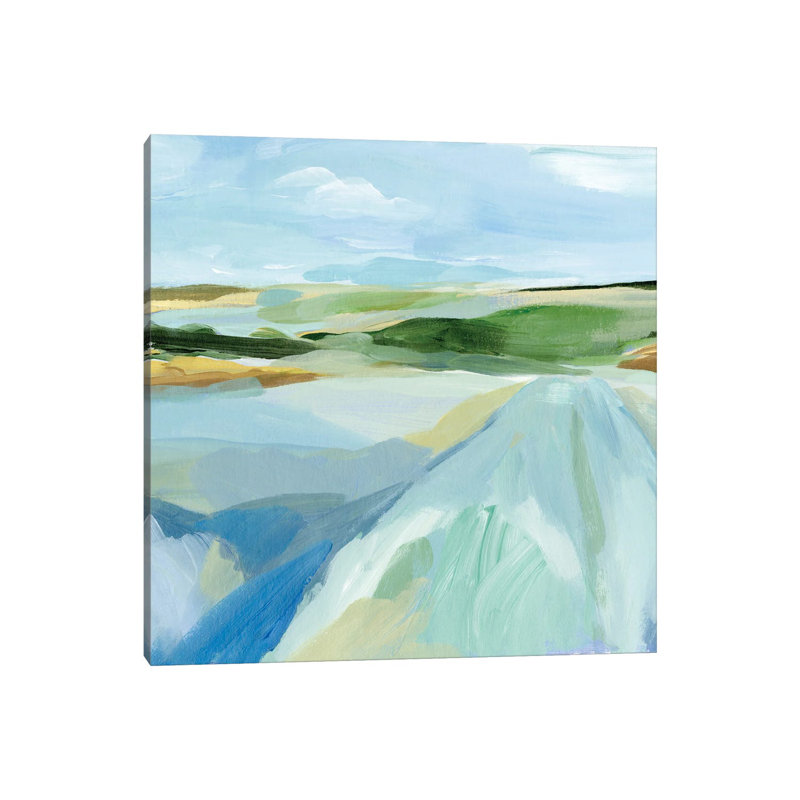 Sky Blue Fields I by Annie Warren - Wrapped Canvas Print, 30.48 cm H x 30.48 cm W