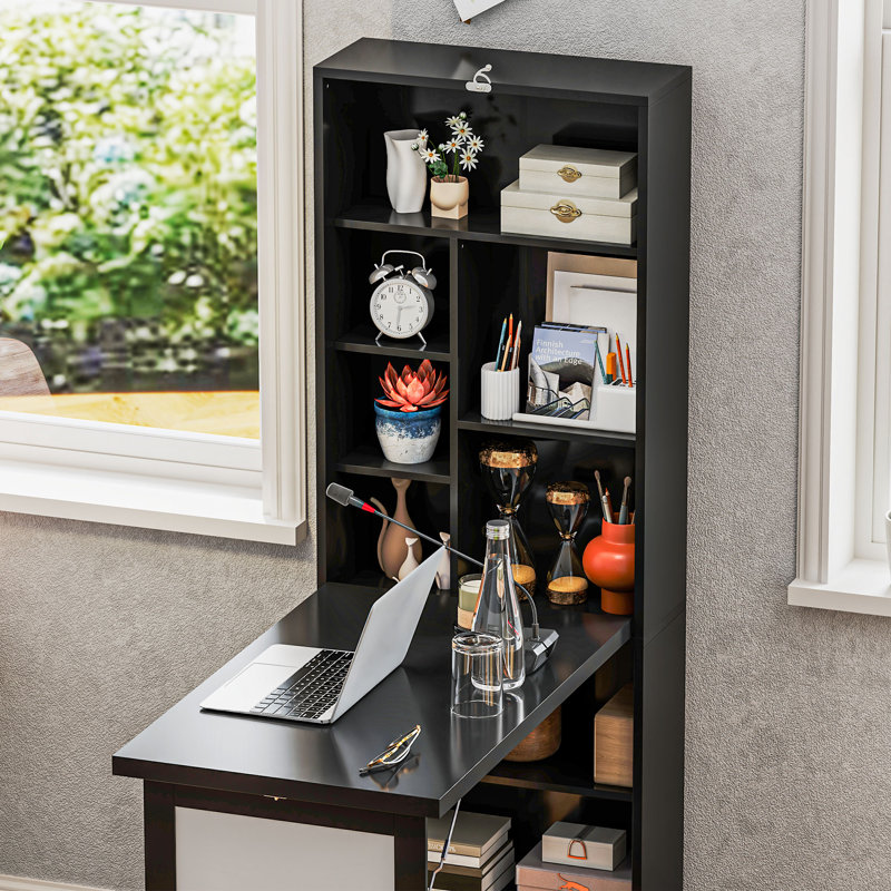 Shonteria Writing Desk, Matte Black