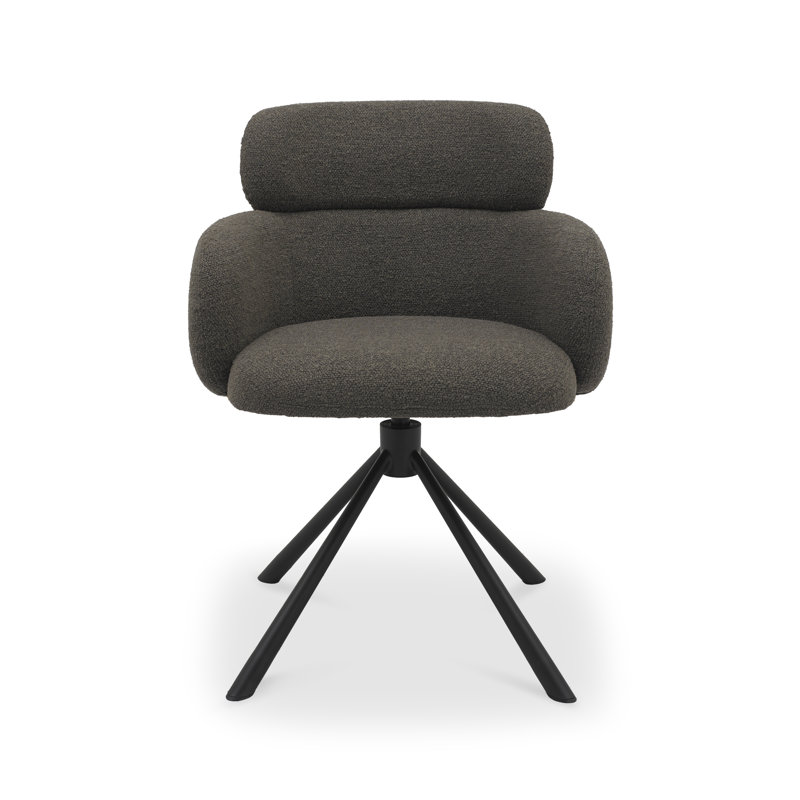 Amergin 360° RETURN SWIVEL CHAIR - FABRIC (SINGLE), Brown