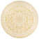Aaleayah Medallion Textured Weave Yellow/Cream Indoor/Outdoor Rug