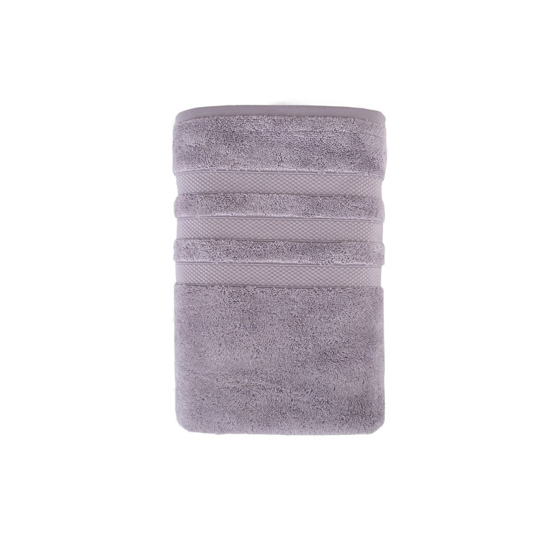 1 / Rayé / Serviette de bain, Lilas