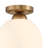 1LT Flushmount, Gold & Opal