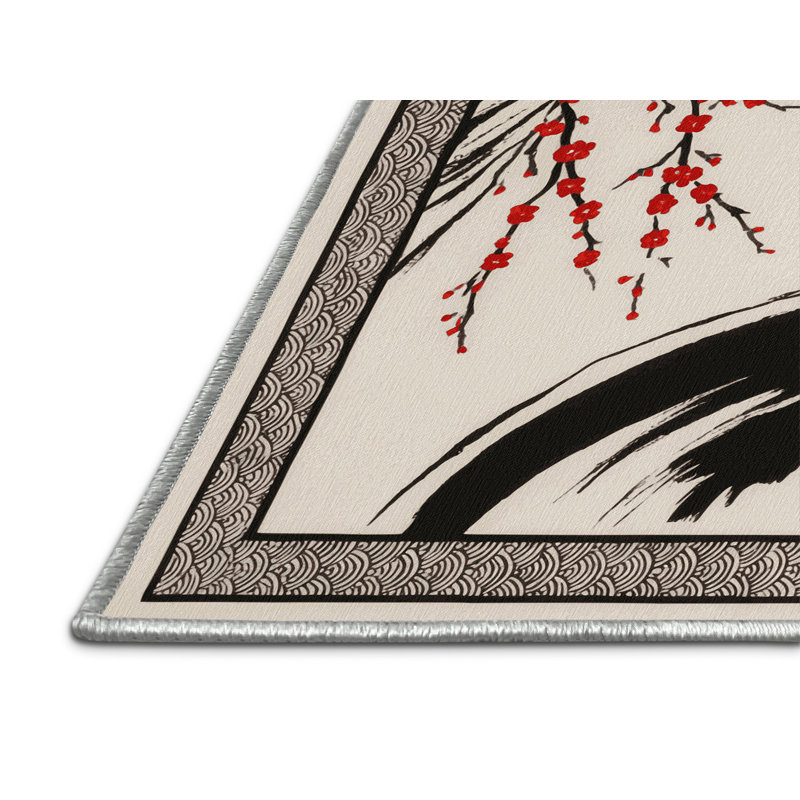 Tapis Whispering Blossoms, Rectangulaire 2 pi x 3 pi
