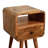Solid Wood Mini Oakish Curve Open Nightstand