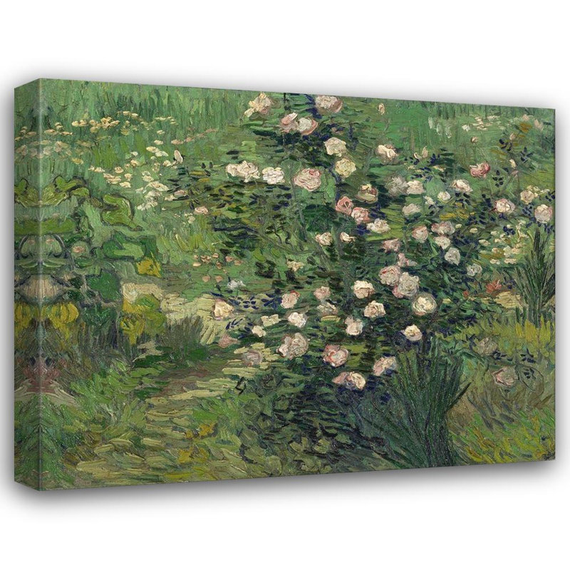 Art sur toile tendu avec Lark Manor ™ van Gogh, Vincent: Roses (97_57527), H 36 po x l 44 po