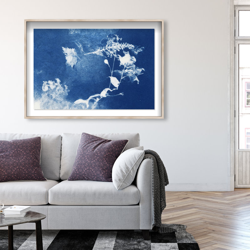 Faded Poetry II Print by Oliver Gal, 55.5"H x 37.5"W, Natural Oak Shadowbox