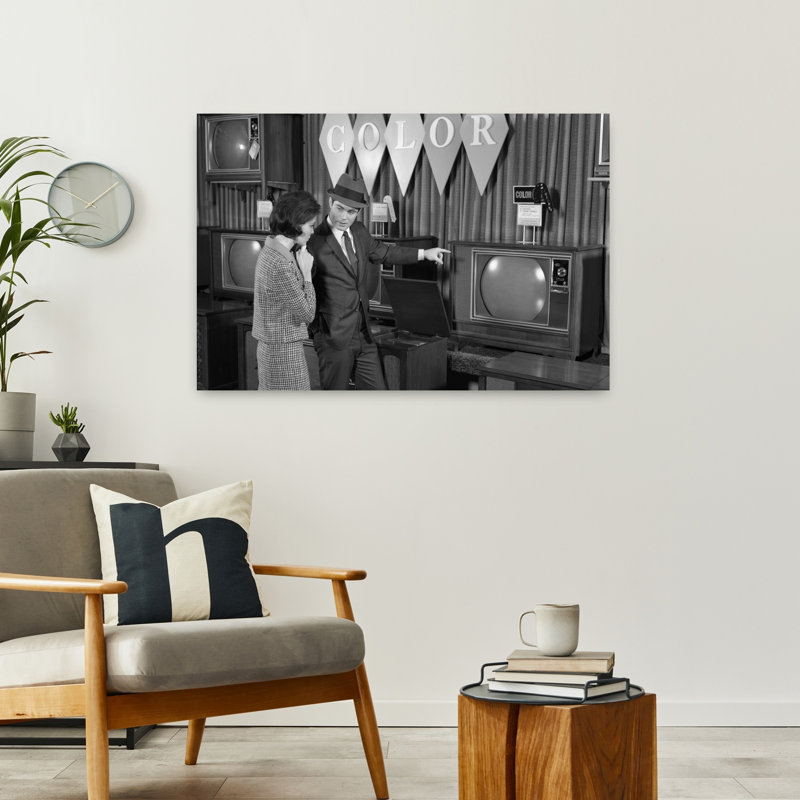 1960S Couple, achat de couleur, rétro, art mural rétro classique, 24" H x 36" W