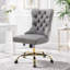 Chaise de bureau large avec faux tissu d'alpaga et coussin double-1543090074