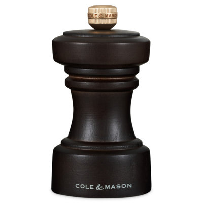 Cole & Mason Hoxton Dark Chocolate Wood Salt Mill 4"
