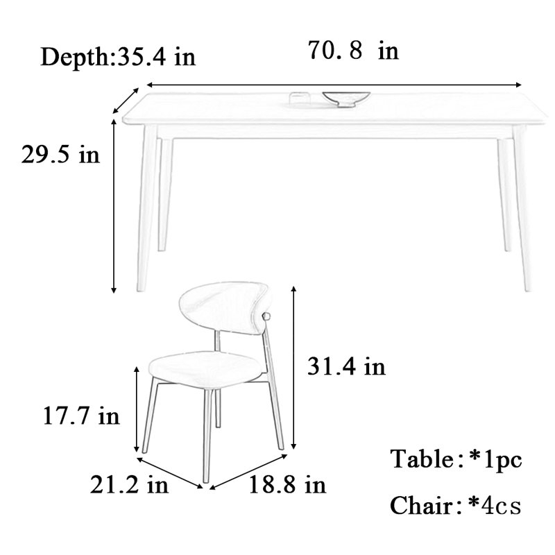 Table et chaise en pierre blanche crème Wind Wind, H 29,5 po x L 70,8 po x l 35,4 po