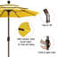 Parasol de marché 9 pi Kasia-39993663