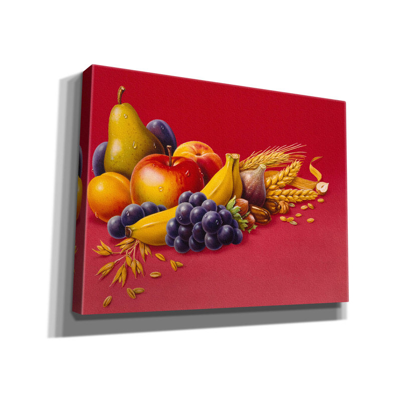 Epic Graffiti «Fruit» sur toile par Harro Maass, L 16 po x H 12 po x P 0,75 po
