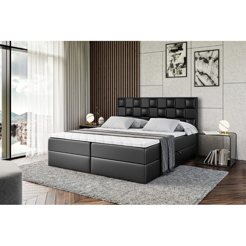 Bed, 120cm W x 200cm D, Black
