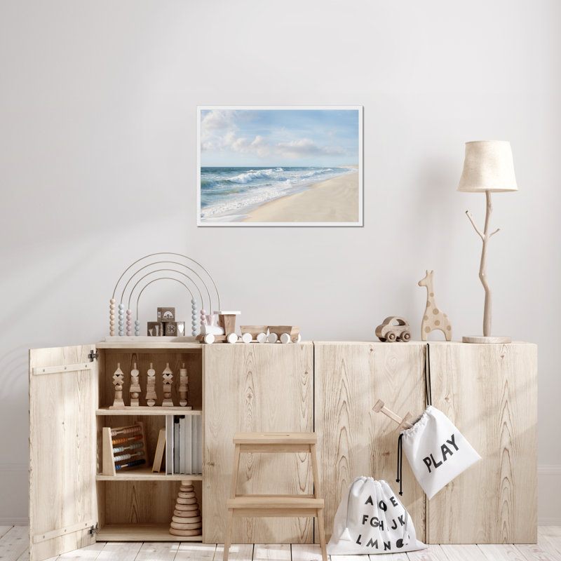 Hamptons II by James McLoughlin - Print, 34cm H x 50cm W, White Framed Paper Print