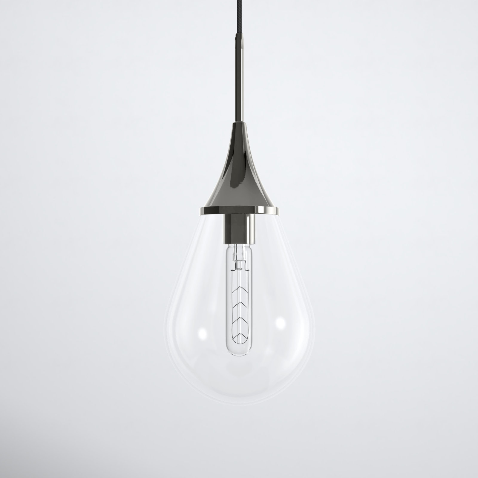 Sliver, Clear, 19.12"H x 7.63"W x 7.63"D
