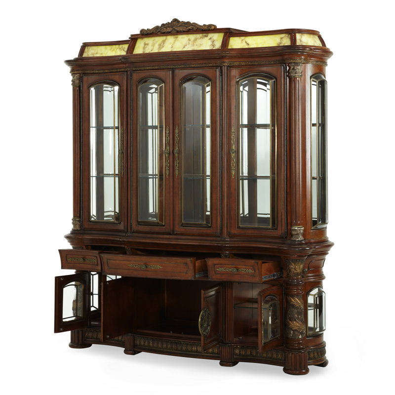 Vaisselier avec plateau lumineux Villa Valencia, Avec