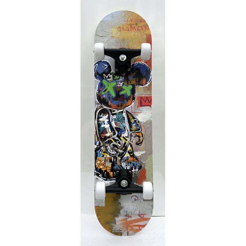 Art mural graffiti planche à roulettes - planche 8 po x 31 po