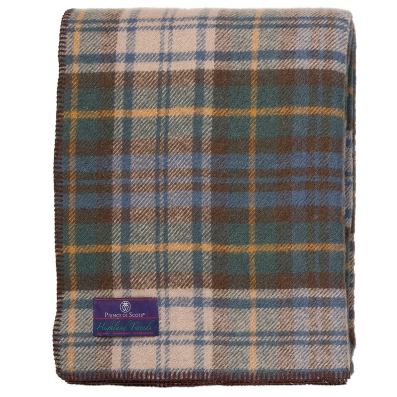 Jeté BIGTHROW, Tissu écossais antique Gordon