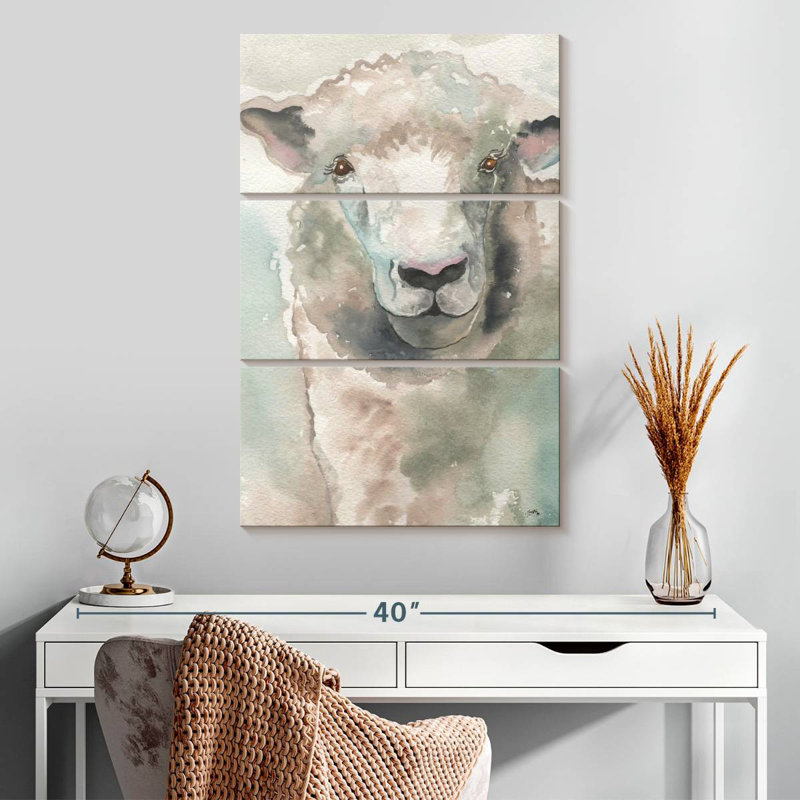 Muted Lamb, 32" H x 20" W