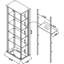 Vitrine en verre Delphinium
