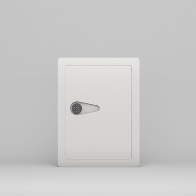 In-Wall Digital Keypad Hidden Safe with Removable Shelves for Firearms & Valuables 