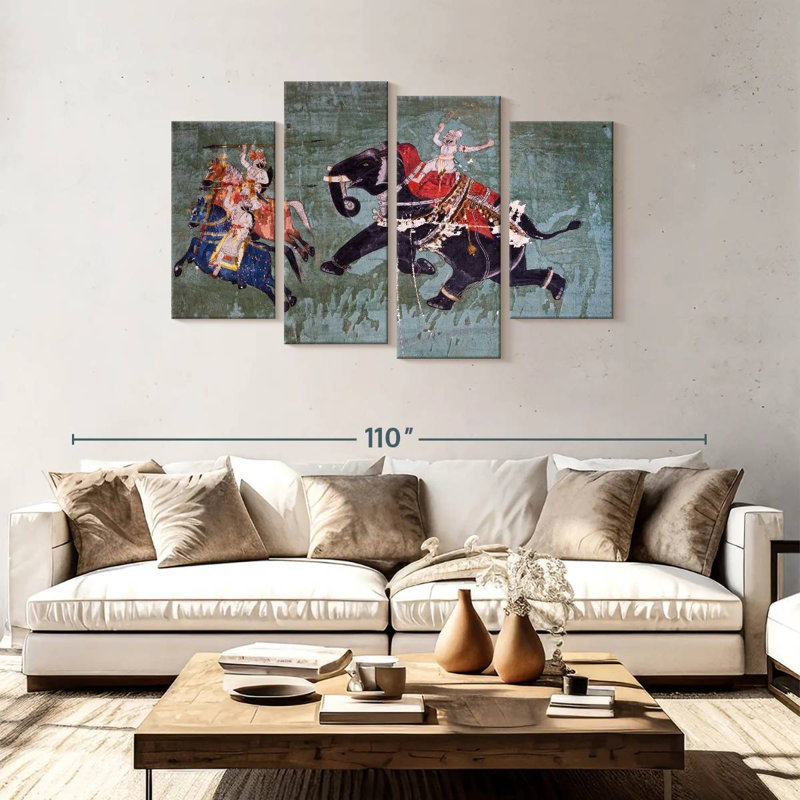 Brampt Elephant Warrior, 48" H x 75" W