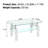 Contemporary Rectangular Glass Coffee Table with Iron Frame with Double Layer Storage Space-1228943959