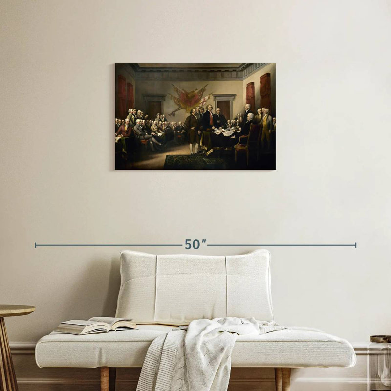 Lelar Declaration Of Independence, 20" H x 30" W