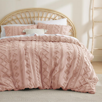Bedsure Boho Duvet Cover Queen Size, Soft & Comfortable Elegant Design Boho Bedding for Decoration, Machine Washable Comforter Cover for All Seasons